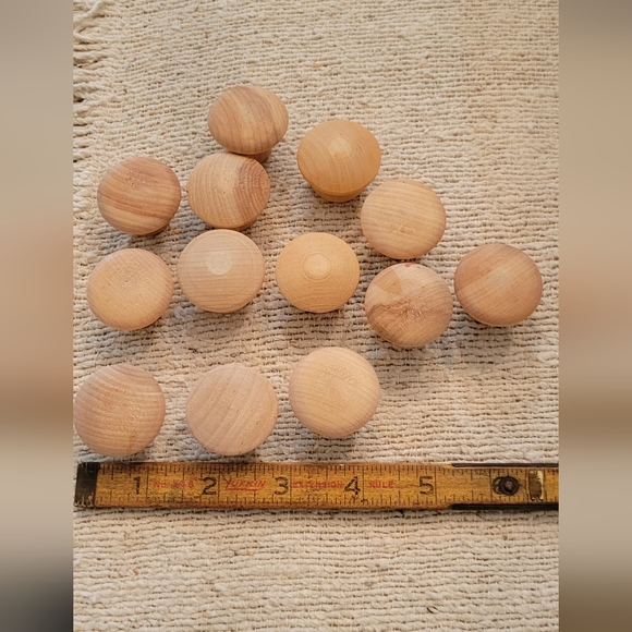 Wood Door Pulls Knobs Lot 41 pieces Different Sizes Wooden Cabinets - Picture 1 of 13